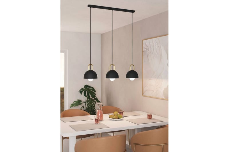 Riippuvalaisin Eglo Calmanera 3 Lamppua Musta, Messinki - Musta/Messinki - Valaistus - Sisävalaistus & lamput - Ikkunavalaisimet - Ikkunavalaisin riippuva