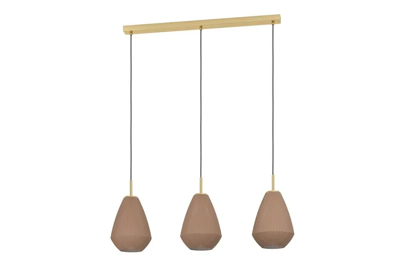 Riippuvalaisin Eglo Caprarola 3 lampulla, Messinki