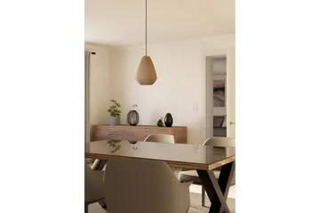 Riippuvalaisin Eglo Caprarola - Beige/Messinki - Valaistus - Sisävalaistus & lamput - Ikkunavalaisimet - Ikkunavalaisin riippuva