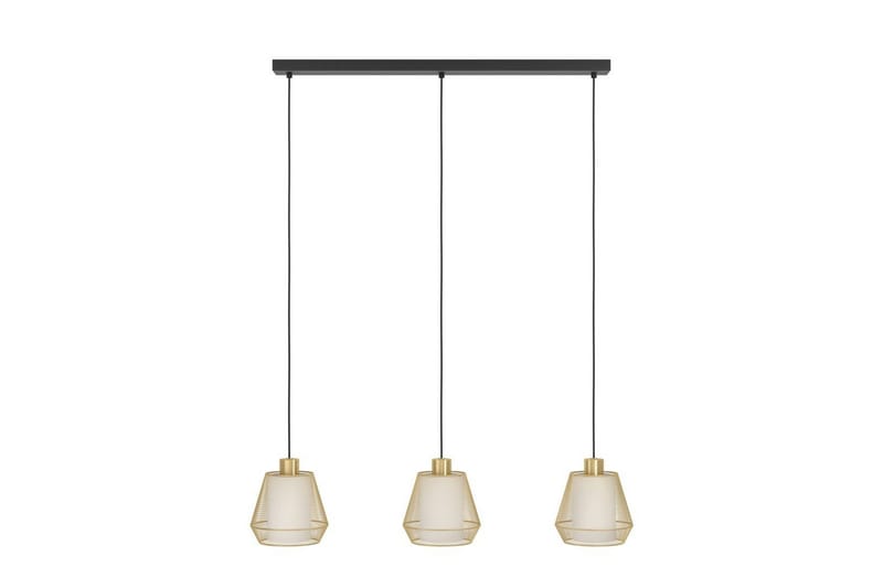 Riippuvalaisin Eglo Ciudadela 3 lampulla - Messinki/Valkoinen/Musta - Valaistus - Sisävalaistus & lamput - Ikkunavalaisimet - Ikkunavalaisin riippuva