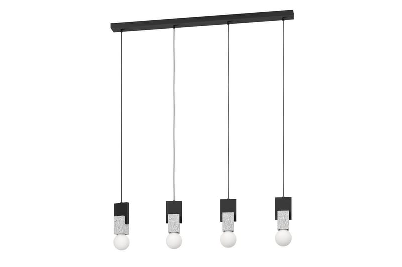 Riippuvalaisin Eglo Lobatia 4 Lamppua, Musta/Harmaa/Valkoinen