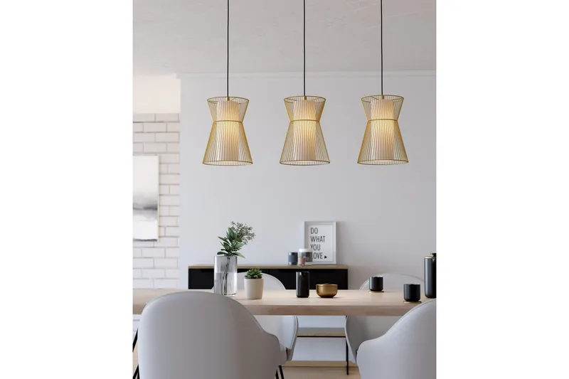 Riippuvalaisin Eglo Maseta 3 Lamppua Kultainen Valkoinen - Valkoinen/Kulta - Valaistus - Sisävalaistus & lamput - Ikkunavalaisimet - Ikkunavalaisin riippuva