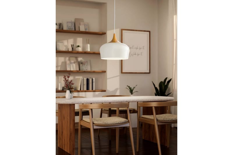 Riippuvalaisin Eglo Obregon kerma, tammi - Beige - Valaistus - Sisävalaistus & lamput - Ikkunavalaisimet - Ikkunavalaisin riippuva