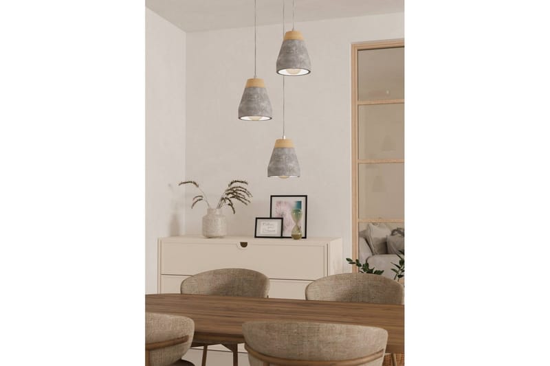 Riippuvalaisin Eglo Tarega kolmella lampulla - Ruskea/Harmaa - Valaistus - Sisävalaistus & lamput - Ikkunavalaisimet - Ikkunavalaisin riippuva