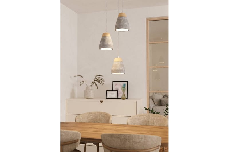 Riippuvalaisin Eglo Tarega kolmella lampulla - Ruskea/Harmaa - Valaistus - Sisävalaistus & lamput - Ikkunavalaisimet - Ikkunavalaisin riippuva