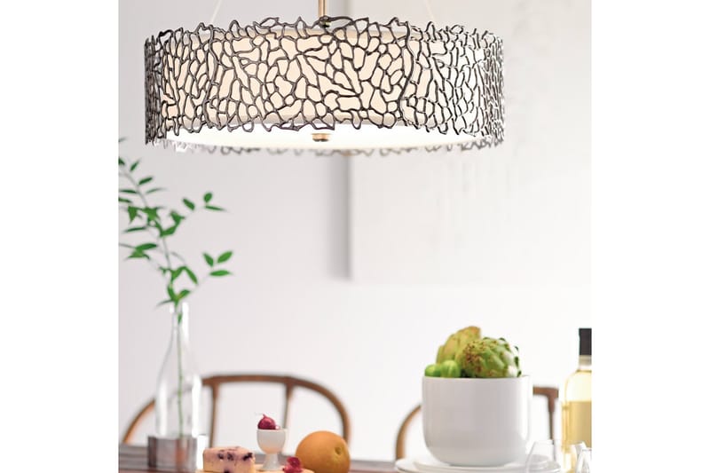 Riippuvalaisin Kichler Hopea Koralli 559x175x559 mm - 559x175x559 mm - Valaistus - Sisävalaistus & lamput - Ikkunavalaisimet - Ikkunavalaisin riippuva