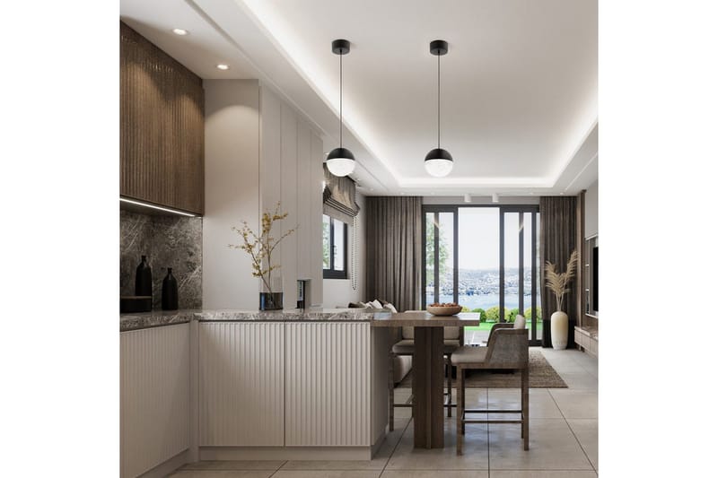 Riippuvalaisin Kichler Moonlit Mattamusta - Mattamusta - Valaistus - Sisävalaistus & lamput - Ikkunavalaisimet - Ikkunavalaisin riippuva