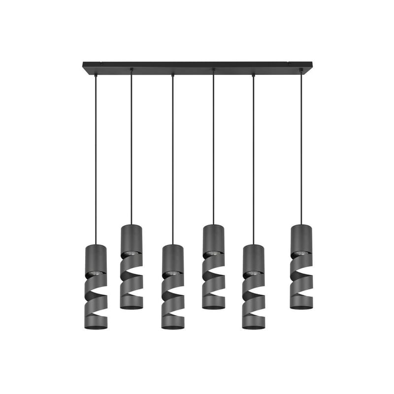 Riippuvalaisin Stream - 6 lamppua, 6-osainen, Mattamusta - Valaistus - Sisävalaistus & lamput - Ikkunavalaisimet - Ikkunavalaisin riippuva