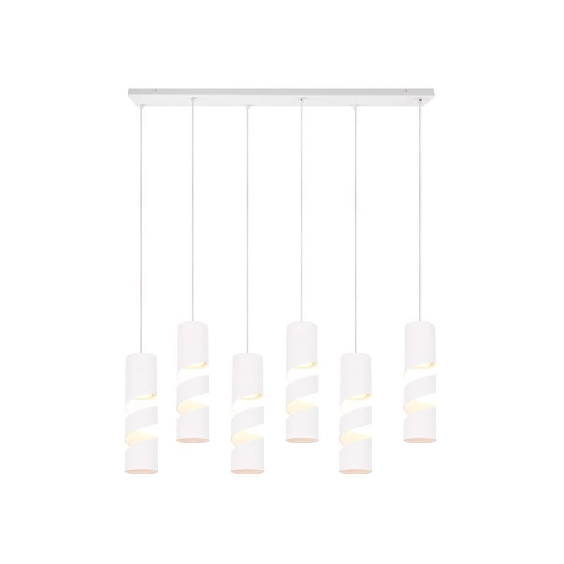 Riippuvalaisin Stream - 6 lamppua, 6-osainen, Mattavalkoinen - Valaistus - Sisävalaistus & lamput - Ikkunavalaisimet - Ikkunavalaisin riippuva