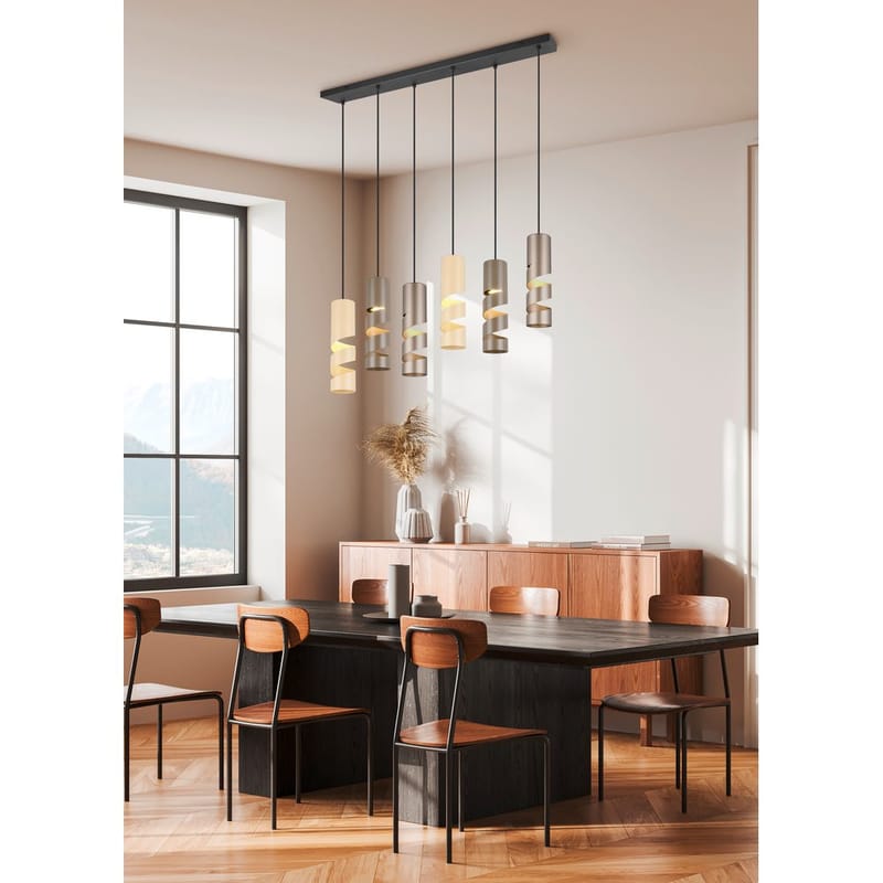 Riippuvalaisin Stream - 6 lamppua, 6-osainen, Monivärinen, Moniväri - Valaistus - Sisävalaistus & lamput - Ikkunavalaisimet - Ikkunavalaisin riippuva