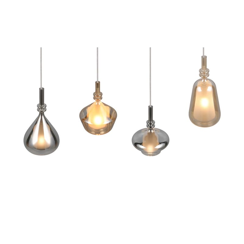 Riippuvalaisin TRIO Aldea - 4-osainen, Meripihka/Kromattu - Valaistus - Sisävalaistus & lamput - Ikkunavalaisimet - Ikkunavalaisin riippuva