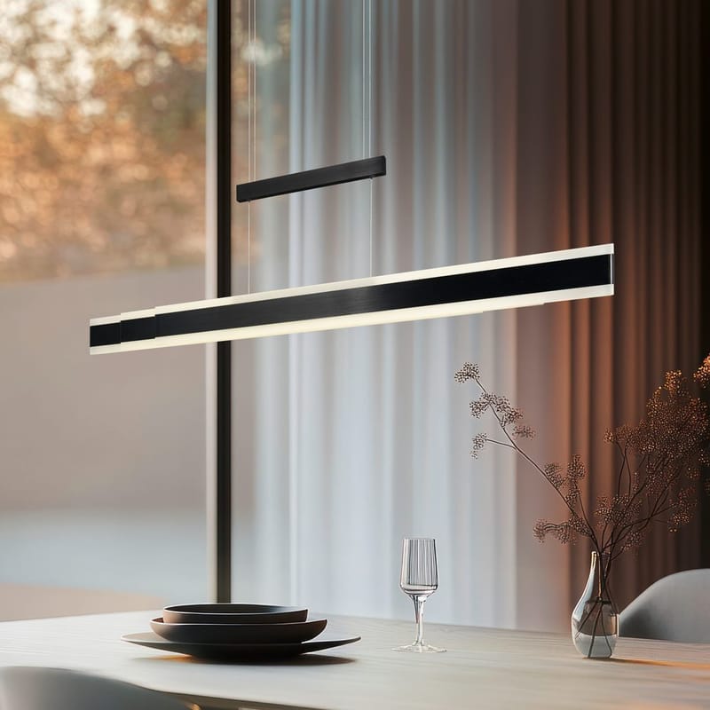 Riippuvalaisin TRIO Arcola - 150 cm, Mattamusta - Valaistus - Sisävalaistus & lamput - Ikkunavalaisimet - Ikkunavalaisin riippuva