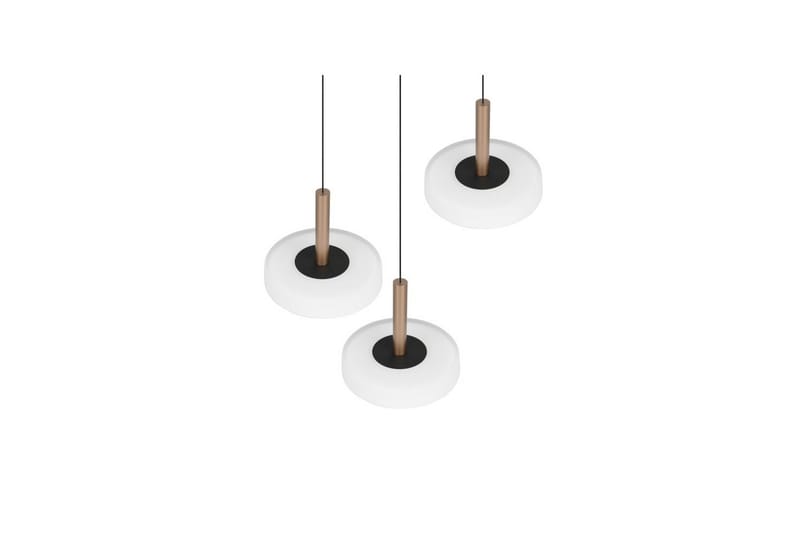 Riippuvalaisin TRIO Celeste 3-osainen, Mattamusta/valkoinen/kahvinruskea - 3-osainen, Mattamusta/valkoinen/kahvinruskea - Valaistus - Sisävalaistus & lamput - Ikkunavalaisimet - Ikkunavalaisin riippuva