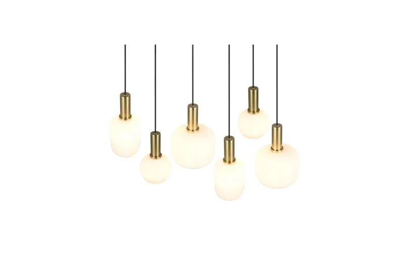 Riippuvalaisin TRIO Diva 6-osainen, Mattamessinki/valkoinen - 6-osainen, Mattamessinki/valkoinen - Valaistus - Sisävalaistus & lamput - Ikkunavalaisimet - Ikkunavalaisin riippuva