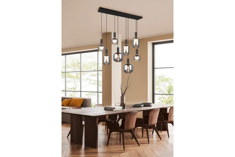 Riippuvalaisin TRIO Diva 6-osainen, Mattamusta/kromattu - 6-osainen, Mattamusta/kromattu - Valaistus - Sisävalaistus & lamput - Ikkunavalaisimet - Ikkunavalaisin riippuva