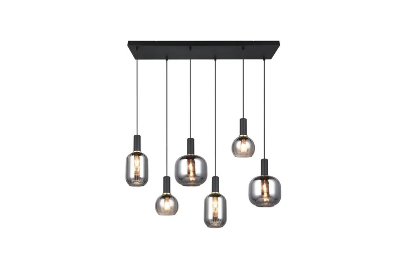 Riippuvalaisin TRIO Diva 6-osainen, Mattamusta/kromattu - 6-osainen, Mattamusta/kromattu - Valaistus - Sisävalaistus & lamput - Ikkunavalaisimet - Ikkunavalaisin riippuva