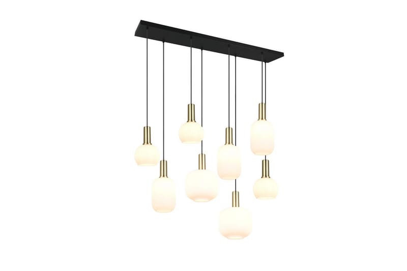 Riippuvalaisin TRIO Diva 8-osainen, Mattamessinki/valkoinen, 8-osainen, Mattamessinki/valkoinen