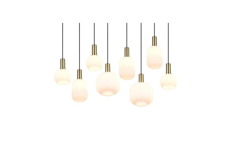 Riippuvalaisin TRIO Diva 8-osainen, Mattamessinki/valkoinen - 8-osainen, Mattamessinki/valkoinen - Valaistus - Sisävalaistus & lamput - Ikkunavalaisimet - Ikkunavalaisin riippuva