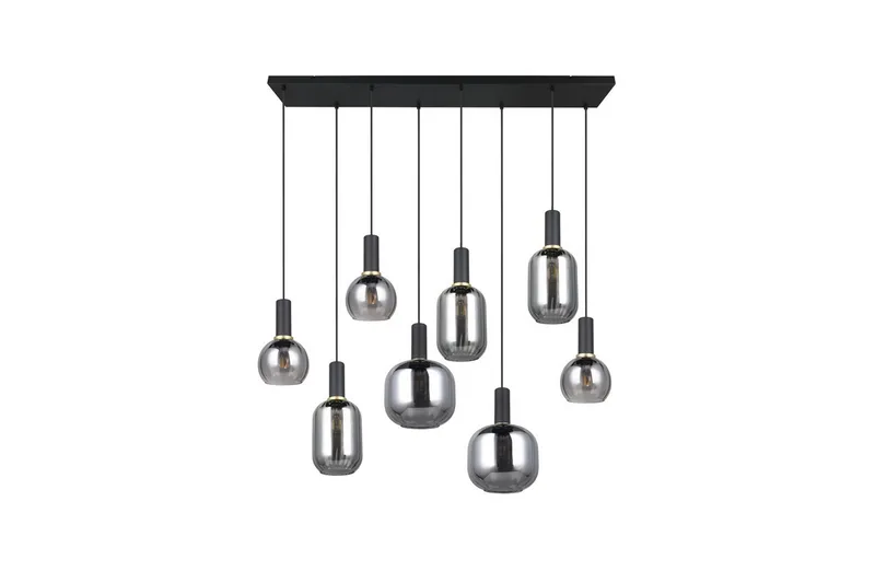 Riippuvalaisin TRIO Diva 8-osainen, Mattamusta/kromattu - 8-osainen, Mattamusta/kromattu - Valaistus - Sisävalaistus & lamput - Ikkunavalaisimet - Ikkunavalaisin riippuva
