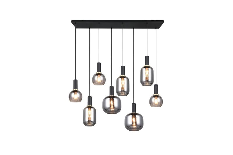 Riippuvalaisin TRIO Diva 8-osainen, Mattamusta/kromattu - 8-osainen, Mattamusta/kromattu - Valaistus - Sisävalaistus & lamput - Ikkunavalaisimet - Ikkunavalaisin riippuva