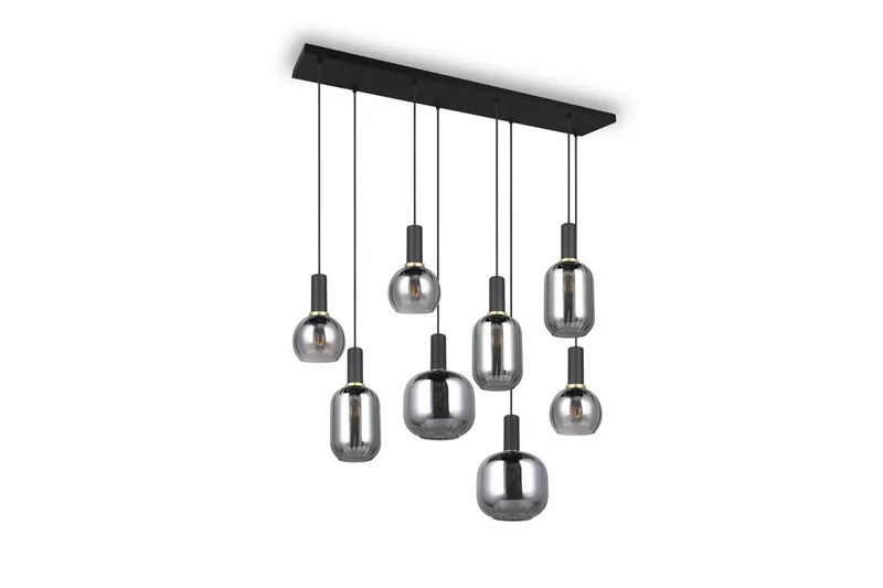 Riippuvalaisin TRIO Diva 8-osainen, Mattamusta/kromattu - 8-osainen, Mattamusta/kromattu - Valaistus - Sisävalaistus & lamput - Ikkunavalaisimet - Ikkunavalaisin riippuva