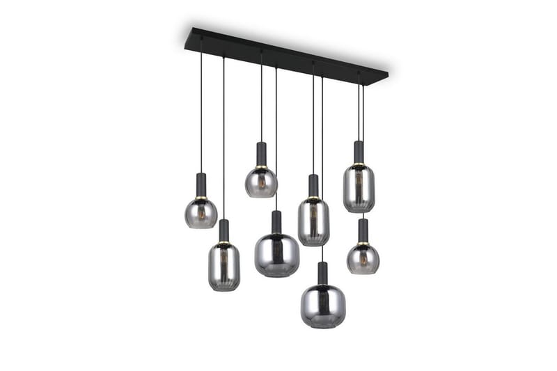 Riippuvalaisin TRIO Diva 8-osainen, Mattamusta/kromattu - 8-osainen, Mattamusta/kromattu - Valaistus - Sisävalaistus & lamput - Ikkunavalaisimet - Ikkunavalaisin riippuva