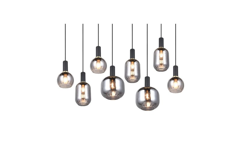 Riippuvalaisin TRIO Diva 8-osainen, Mattamusta/kromattu - 8-osainen, Mattamusta/kromattu - Valaistus - Sisävalaistus & lamput - Ikkunavalaisimet - Ikkunavalaisin riippuva