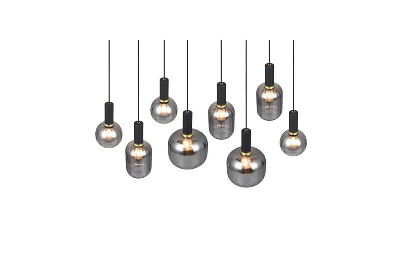 Riippuvalaisin TRIO Diva 8-osainen, Mattamusta/kromattu - 8-osainen, Mattamusta/kromattu - Valaistus - Sisävalaistus & lamput - Ikkunavalaisimet - Ikkunavalaisin riippuva