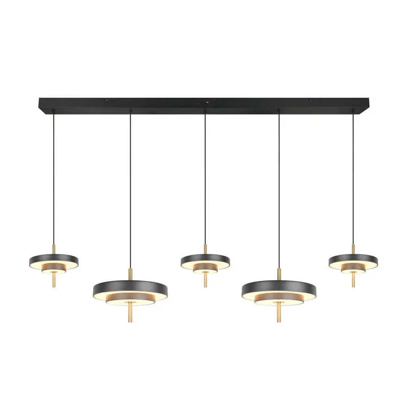 Riippuvalaisin TRIO Keaton - 5-osainen, Mattamusta/Messinki - Valaistus - Sisävalaistus & lamput - Ikkunavalaisimet - Ikkunavalaisin riippuva