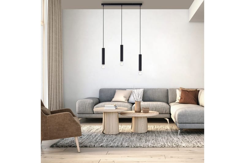 Riippuvalo Bruna - 6x120x65 cm, Musta - Valaistus - Sisävalaistus & lamput - Ikkunavalaisimet - Ikkunavalaisin riippuva