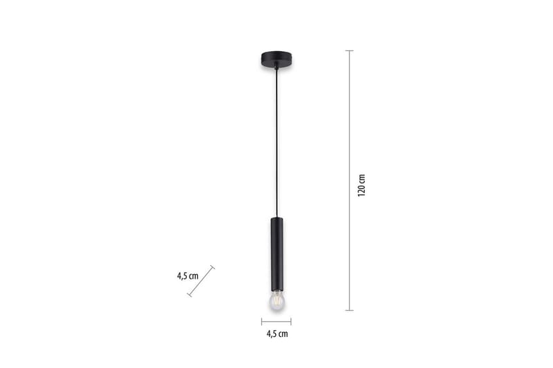 Riippuvalo Bruna - 9x120x9 cm, Musta - Valaistus - Sisävalaistus & lamput - Ikkunavalaisimet - Ikkunavalaisin riippuva