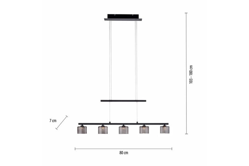 Riippuvalo Hydra - Musta - Valaistus - Sisävalaistus & lamput - Ikkunavalaisimet - Ikkunavalaisin riippuva