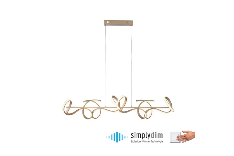 Riippuvalo Kiharat - 21x135x99 cm - Valaistus - Sisävalaistus & lamput - Ikkunavalaisimet - Ikkunavalaisin riippuva