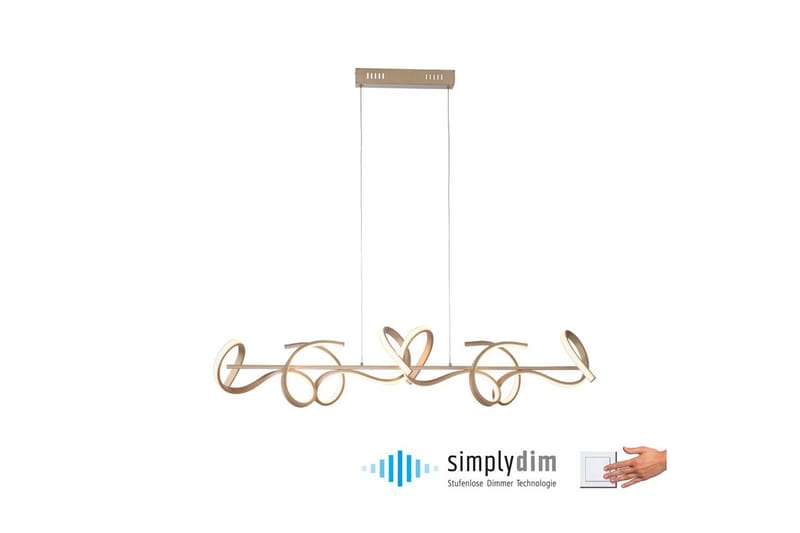 Riippuvalo Kiharat - 21x135x99 cm - Valaistus - Sisävalaistus & lamput - Ikkunavalaisimet - Ikkunavalaisin riippuva