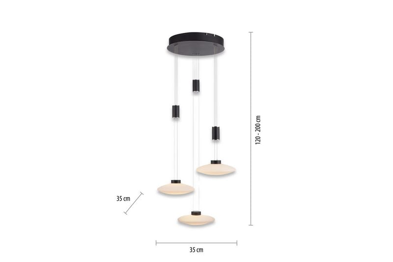 Riippuvalo Lautada - 56x200x56 cm - Valaistus - Sisävalaistus & lamput - Ikkunavalaisimet - Ikkunavalaisin riippuva