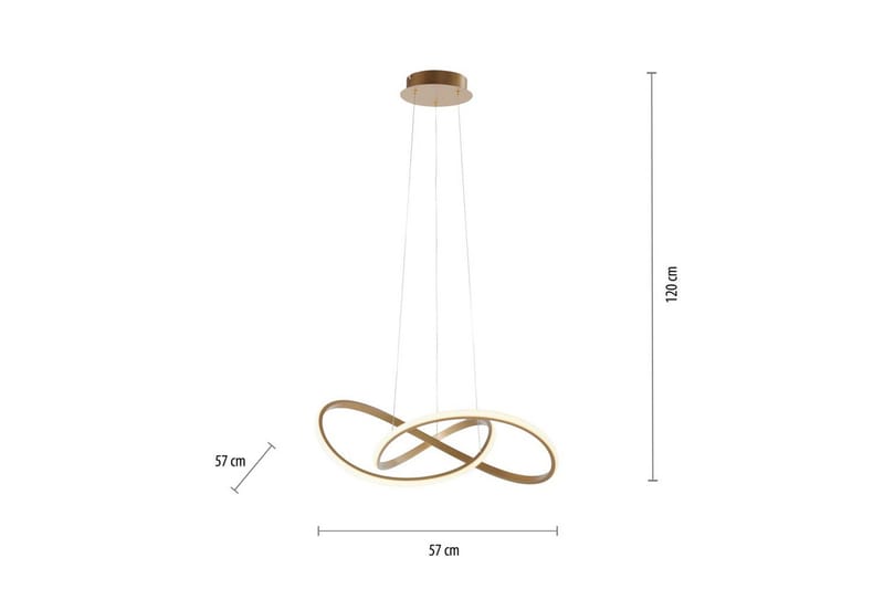 Riippuvalo Maria - 57x120x57 cm - Valaistus - Sisävalaistus & lamput - Ikkunavalaisimet - Ikkunavalaisin riippuva