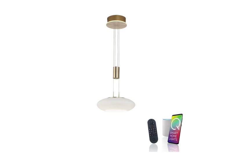 Riippuvalo Q-Etienne - 35x200x35 cm, Messinki matta - Valaistus - Sisävalaistus & lamput - Ikkunavalaisimet - Ikkunavalaisin riippuva