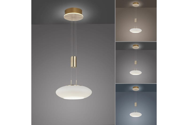 Riippuvalo Q-Etienne - 35x200x35 cm, Messinki matta - Valaistus - Sisävalaistus & lamput - Ikkunavalaisimet - Ikkunavalaisin riippuva