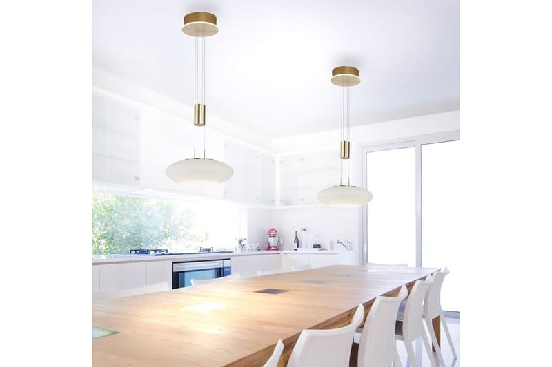 Riippuvalo Q-Etienne - 35x200x35 cm, Messinki matta - Valaistus - Sisävalaistus & lamput - Ikkunavalaisimet - Ikkunavalaisin riippuva