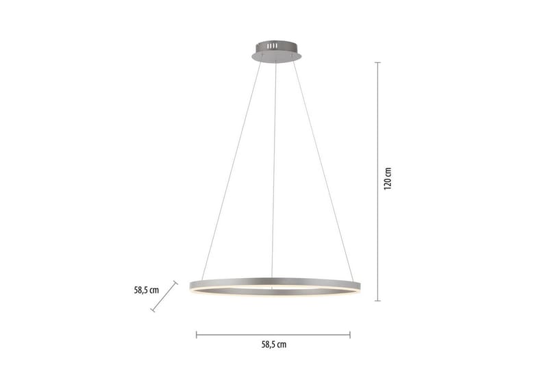 Riippuvalo Ritus - 58,5x120x58,5 cm, Alumiini - Valaistus - Sisävalaistus & lamput - Ikkunavalaisimet - Ikkunavalaisin riippuva