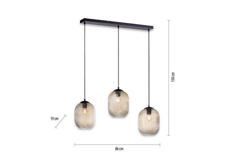 Riippuvalo Shitake - 20x150x90 cm, Meripihka - Valaistus - Sisävalaistus & lamput - Ikkunavalaisimet - Ikkunavalaisin riippuva