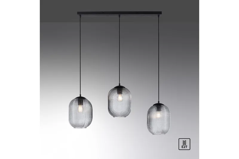 Riippuvalo Shitake - 20x150x90 cm, Savunvärinen - Valaistus - Sisävalaistus & lamput - Ikkunavalaisimet - Ikkunavalaisin riippuva