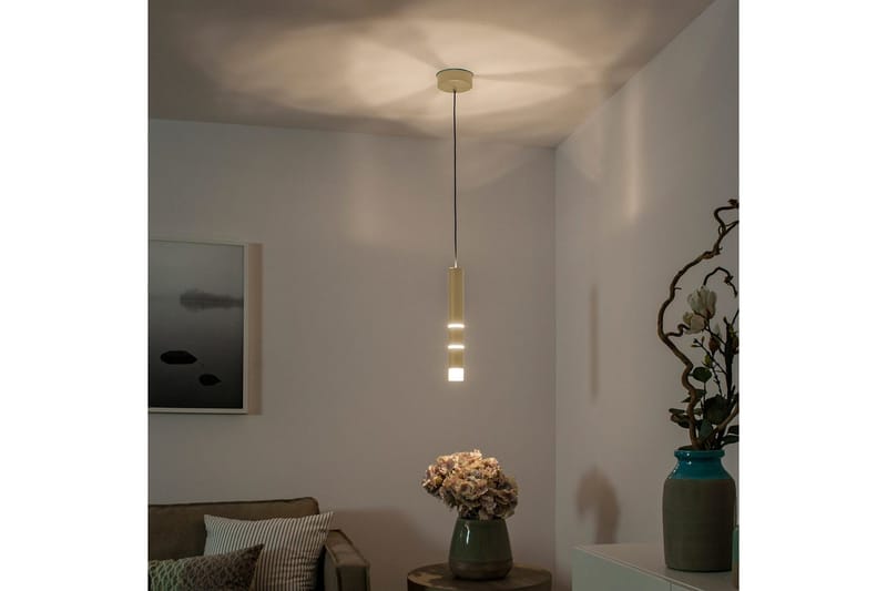 Riippuvalo Pure Vega - 12x120x12 cm, Messinki matta - Valaistus - Sisävalaistus & lamput - Ikkunavalaisimet - Ikkunavalaisin riippuva