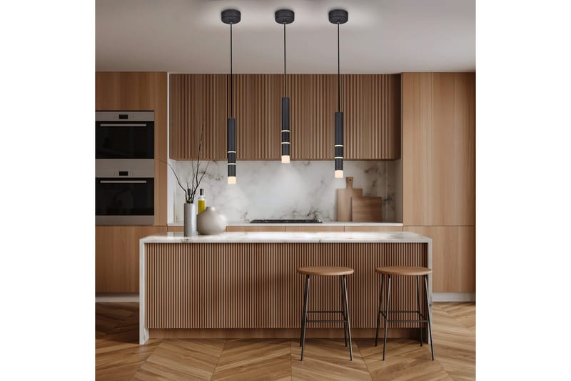 Riippuvalo Pure Vega - 12x120x12 cm, Musta - Valaistus - Sisävalaistus & lamput - Ikkunavalaisimet - Ikkunavalaisin riippuva