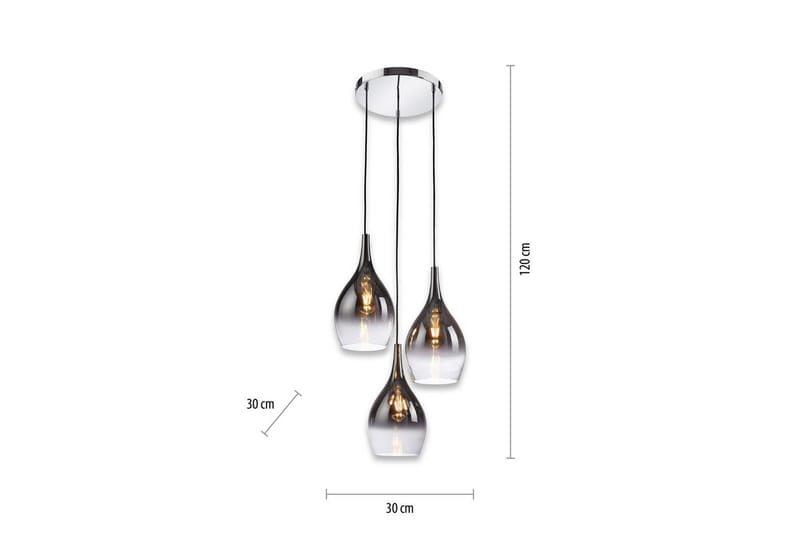 Riippuvalo Pilua - 43x120x43 cm - Valaistus - Sisävalaistus & lamput - Ikkunavalaisimet - Ikkunavalaisin riippuva