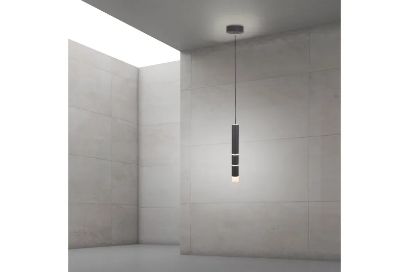 Riippuvalo Pure Vega - 12x120x12 cm, Musta - Valaistus - Sisävalaistus & lamput - Ikkunavalaisimet - Ikkunavalaisin riippuva