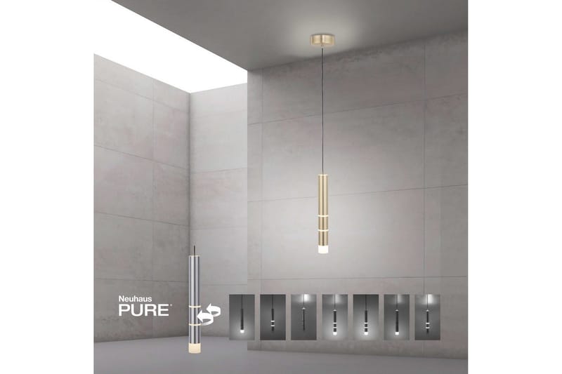 Riippuvalo Pure Vega - 12x120x12 cm, Messinki matta - Valaistus - Sisävalaistus & lamput - Ikkunavalaisimet - Ikkunavalaisin riippuva