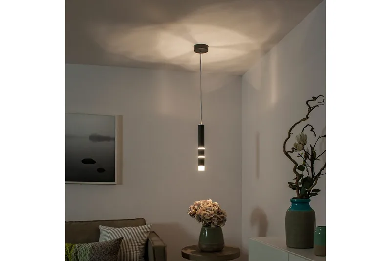 Riippuvalo Pure Vega - 12x120x12 cm, Musta - Valaistus - Sisävalaistus & lamput - Ikkunavalaisimet - Ikkunavalaisin riippuva