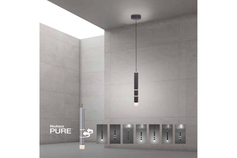 Riippuvalo Pure Vega - 12x120x12 cm, Musta - Valaistus - Sisävalaistus & lamput - Ikkunavalaisimet - Ikkunavalaisin riippuva