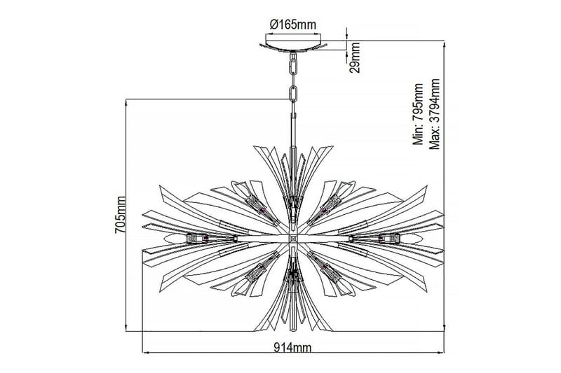 Vida Hinkley Kattovalaisin - Valaistus - Sisävalaistus & lamput - Ikkunavalaisimet - Ikkunavalaisin riippuva